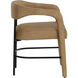Mavia Ludlow Sesame Leather Dining Armchair